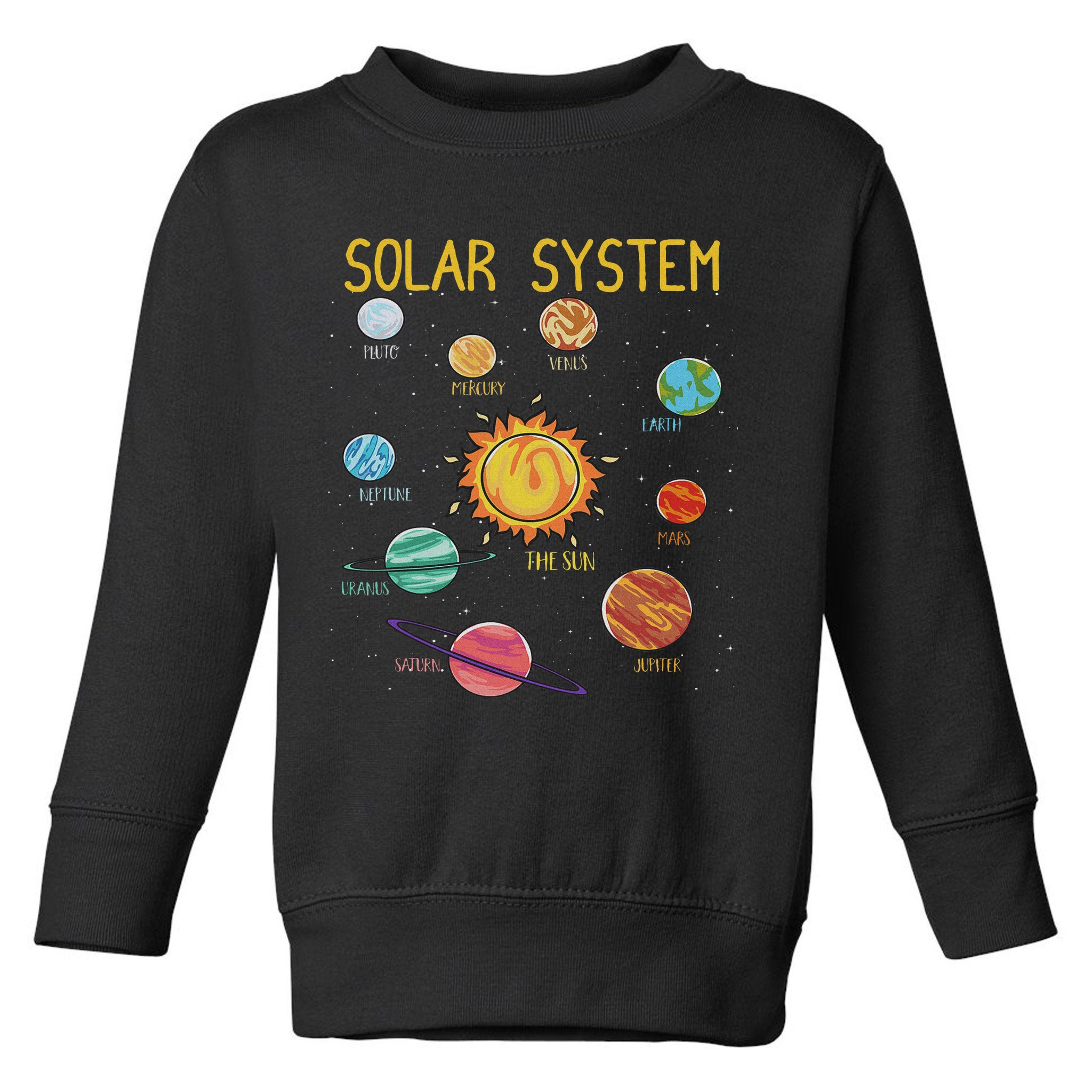 Solar System Planets Science Space Stem Toddler Sweatshirt