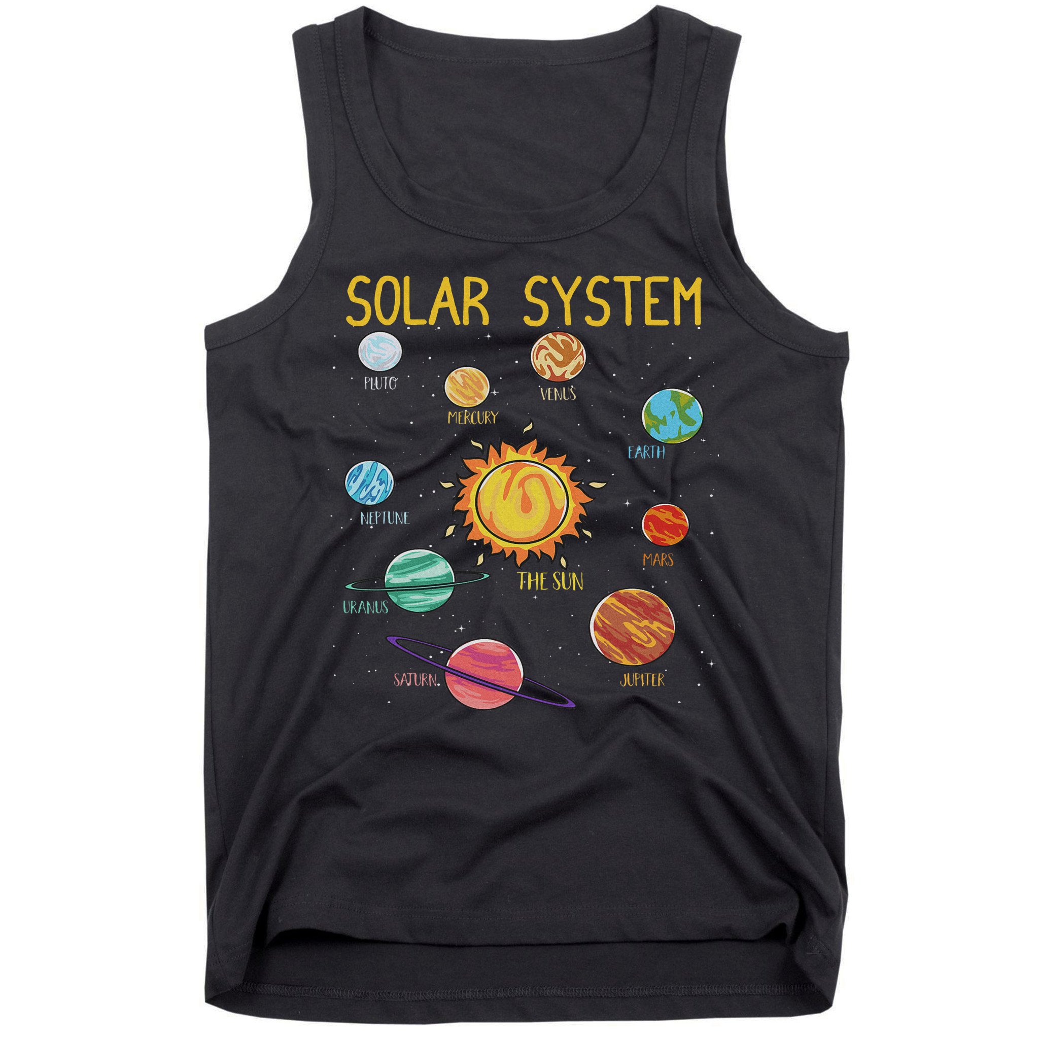 Solar System Planets Science Space Stem Tank Top
