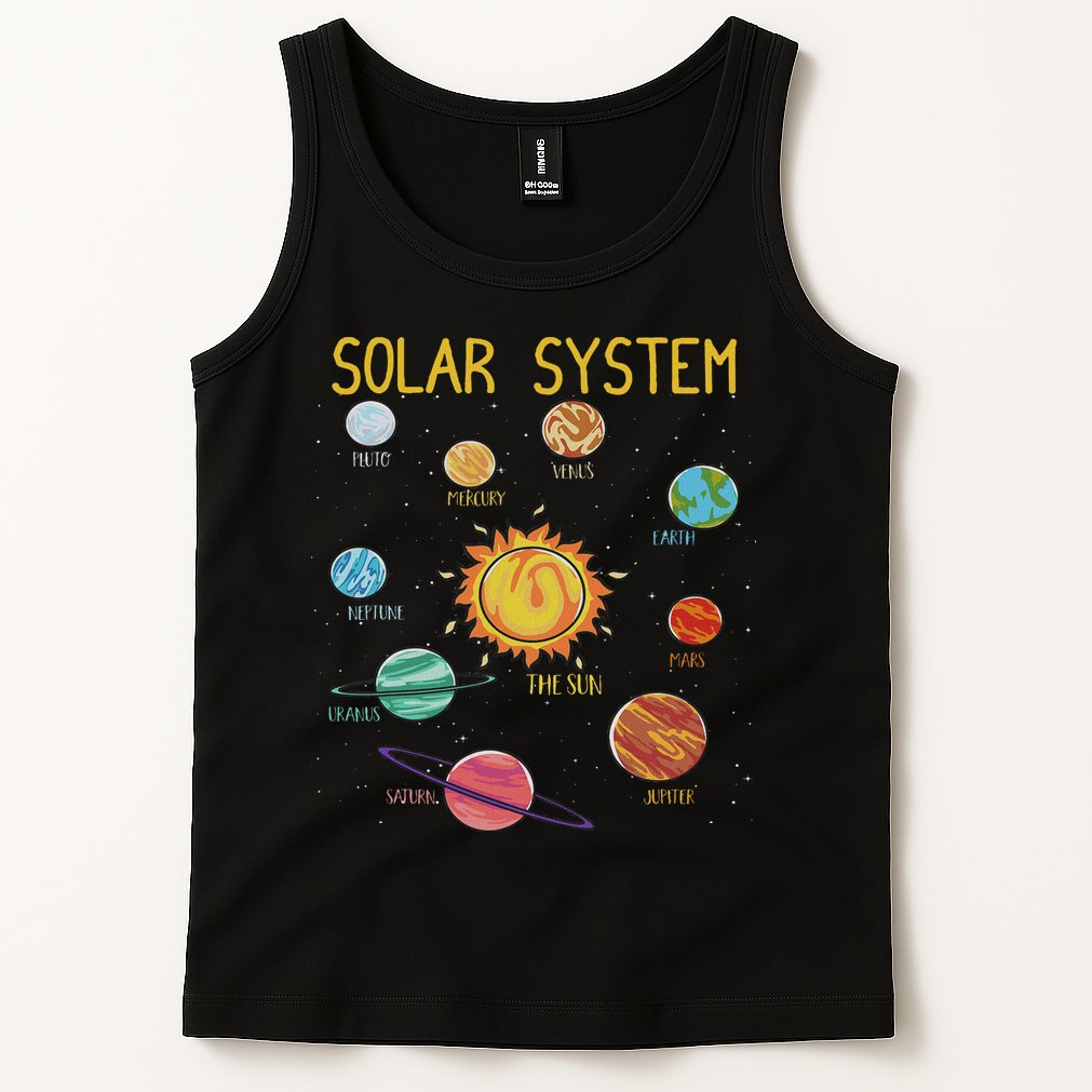 Solar System Planets Science Space Stem Tank Top