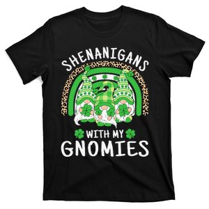 Shenanigans St Patricks Day Rainbow Irish Gnomes Shamrock T-Shirt