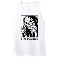 Skull Stay Positive Skeleton Halloween Motivational PosiCharge Competitor Tank