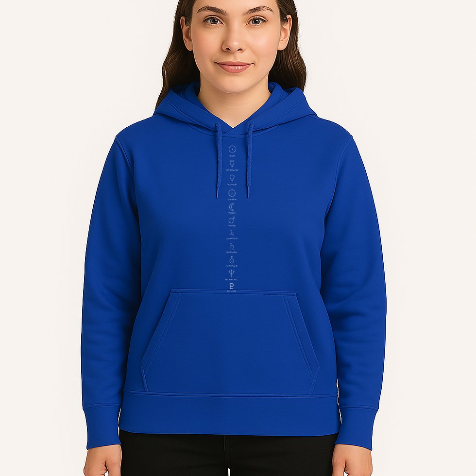 Solar System Planets Symbols Hoodie
