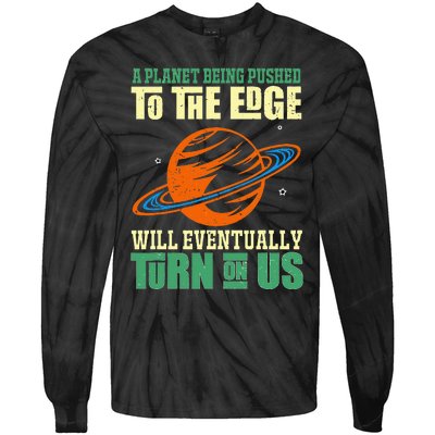 Solar System Planets Astronomy Space Science Tie-Dye Long Sleeve Shirt