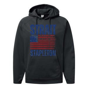 S.T.R.A.I.T S.T.A.P.L.E.T.O.N Patriotic American Flag Concert Performance Fleece Hoodie