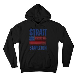 S.T.R.A.I.T S.T.A.P.L.E.T.O.N Patriotic American Flag Concert Hoodie