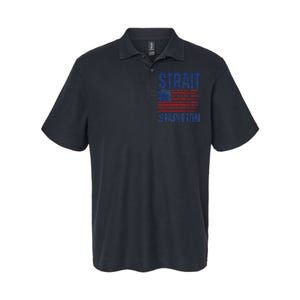 S.T.R.A.I.T S.T.A.P.L.E.T.O.N Patriotic American Flag Concert Softstyle Adult Sport Polo