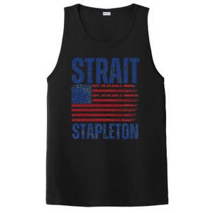 S.T.R.A.I.T S.T.A.P.L.E.T.O.N Patriotic American Flag Concert PosiCharge Competitor Tank