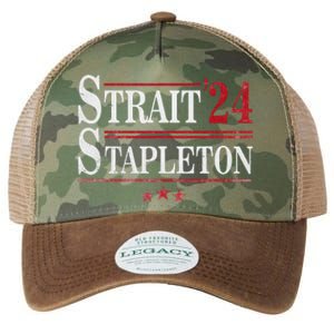 S.T.R.A.I.T S.T.A.P.L.E.T.O.N Patriotic American Flag Concert Legacy Tie Dye Trucker Hat