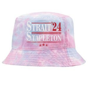 S.T.R.A.I.T S.T.A.P.L.E.T.O.N Patriotic American Flag Concert Tie-Dyed Bucket Hat