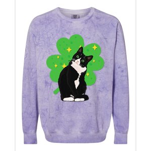 St. Saint Patrick's Day Tuxedo Cat WoCostume Colorblast Crewneck Sweatshirt