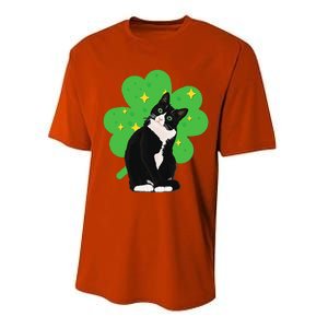 St. Saint Patrick's Day Tuxedo Cat WoCostume Performance Sprint T-Shirt