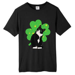 St. Saint Patrick's Day Tuxedo Cat WoCostume Tall Fusion ChromaSoft Performance T-Shirt