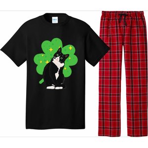 St. Saint Patrick's Day Tuxedo Cat WoCostume Pajama Set