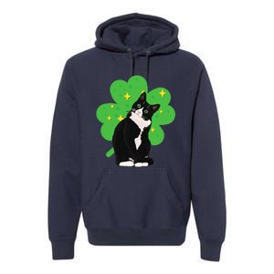 St. Saint Patrick's Day Tuxedo Cat WoCostume Premium Hoodie