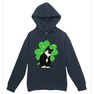 St. Saint Patrick's Day Tuxedo Cat WoCostume Urban Pullover Hoodie