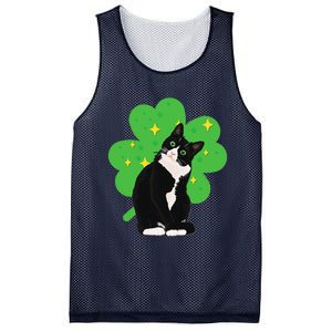 St. Saint Patrick's Day Tuxedo Cat WoCostume Mesh Reversible Basketball Jersey Tank