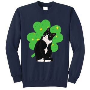 St. Saint Patrick's Day Tuxedo Cat WoCostume Tall Sweatshirt