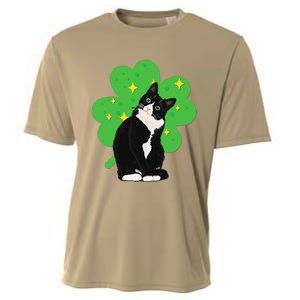 St. Saint Patrick's Day Tuxedo Cat WoCostume Cooling Performance Crew T-Shirt