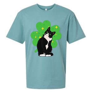 St. Saint Patrick's Day Tuxedo Cat WoCostume Sueded Cloud Jersey T-Shirt