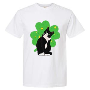 St. Saint Patrick's Day Tuxedo Cat WoCostume Garment-Dyed Heavyweight T-Shirt