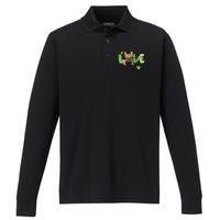 Saint St. Patrick's Day Gift French Bulldog Frenchie Lovers Performance Long Sleeve Polo