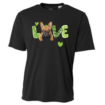 Saint St. Patrick's Day Gift French Bulldog Frenchie Lovers Cooling Performance Crew T-Shirt