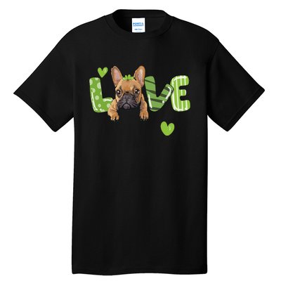 Saint St. Patrick's Day Gift French Bulldog Frenchie Lovers Tall T-Shirt