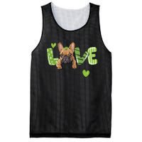 Saint St. Patrick's Day Gift French Bulldog Frenchie Lovers Mesh Reversible Basketball Jersey Tank