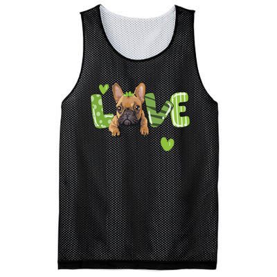 Saint St. Patrick's Day Gift French Bulldog Frenchie Lovers Mesh Reversible Basketball Jersey Tank