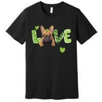 Saint St. Patrick's Day Gift French Bulldog Frenchie Lovers Premium T-Shirt