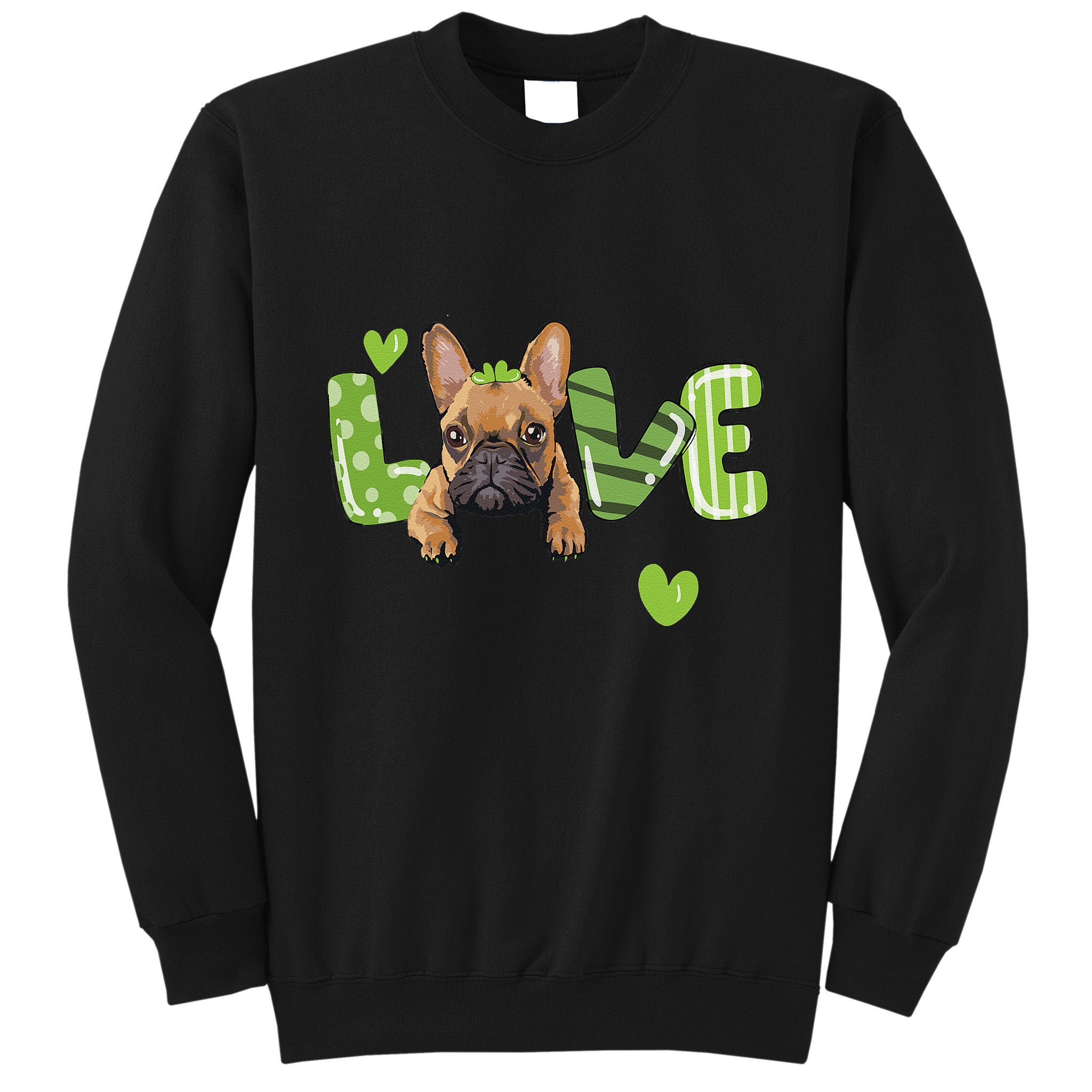 Saint St. Patrick's Day Gift French Bulldog Frenchie Lovers Tall Sweatshirt