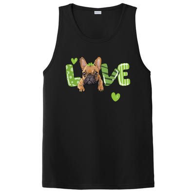 Saint St. Patrick's Day Gift French Bulldog Frenchie Lovers PosiCharge Competitor Tank