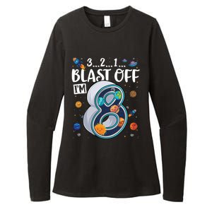 Solar System Planets Eight 8 Years Old 8th Birthday Gift Womens CVC Long Sleeve Shirt