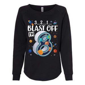 Solar System Planets Eight 8 Years Old 8th Birthday Gift Womens California Wash Sweatshirt