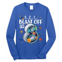 Solar System Planets Eight 8 Years Old 8th Birthday Gift Long Sleeve Shirt