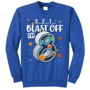 Solar System Planets Eight 8 Years Old 8th Birthday Gift Sweatshirt