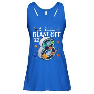 Solar System Planets Eight 8 Years Old 8th Birthday Gift Ladies Essential Flowy Tank