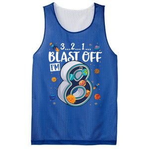 Solar System Planets Eight 8 Years Old 8th Birthday Gift Mesh Reversible Basketball Jersey Tank