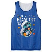 Solar System Planets Eight 8 Years Old 8th Birthday Gift Mesh Reversible Basketball Jersey Tank