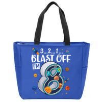 Solar System Planets Eight 8 Years Old 8th Birthday Gift Zip Tote Bag