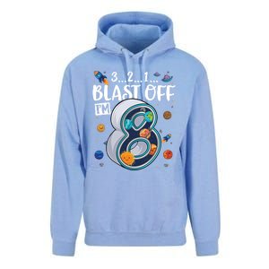 Solar System Planets Eight 8 Years Old 8th Birthday Gift Unisex Surf Hoodie