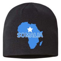 Somalia Somali Pride Flag Map Africa Print Sustainable Beanie