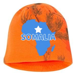 Somalia Somali Pride Flag Map Africa Print Kati - Camo Knit Beanie