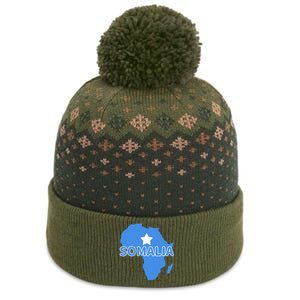 Somalia Somali Pride Flag Map Africa Print The Baniff Cuffed Pom Beanie