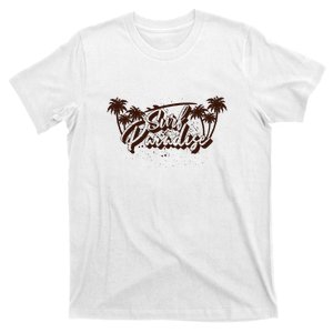 Surfing Surf Paradise Palm Beach Tropical Gift T-Shirt