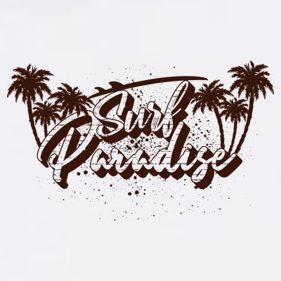 Surfing Surf Paradise Palm Beach Tropical Gift T-Shirt