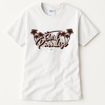 Surfing Surf Paradise Palm Beach Tropical Gift Tall T-Shirt