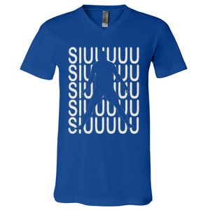 Siuuuu Soccer Present For Soccer V-Neck T-Shirt