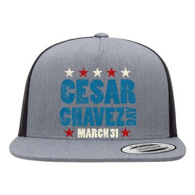 Si Se Puede I Cesar Chavez Day funny quote Flat Bill Trucker Hat