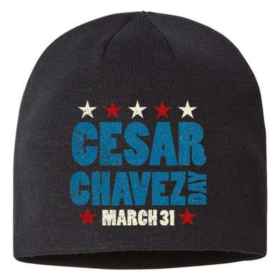 Si Se Puede I Cesar Chavez Day funny quote Sustainable Beanie